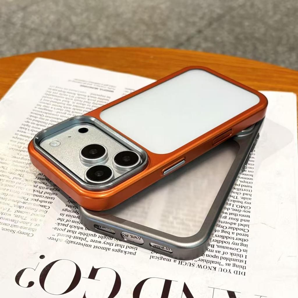 Luxury Matte Clear Hard Ultra Slim Case for iPhone 17 Pro Max 17Pro 17Air Plating Camera Film Protect Frosted Shockproof Cover
