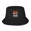 Custom Unisex Stay Strong Never Give Up Bucket Hat Travel Beach Summer Camping Hats