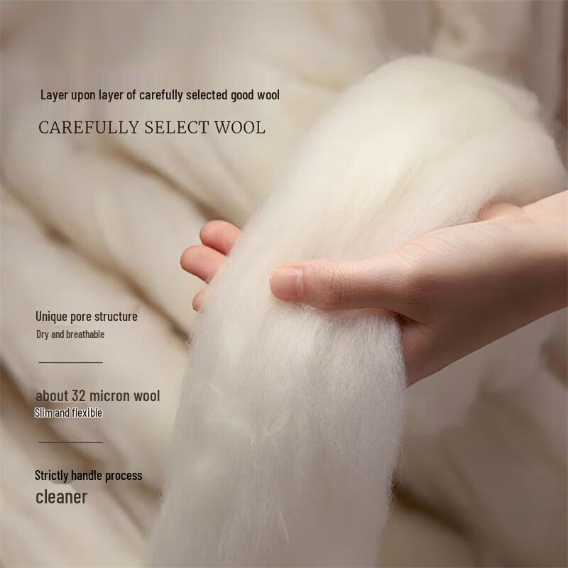 Mercury Evelyn Antibacterial Australian Wool All-Season 2-in-1 Duvet