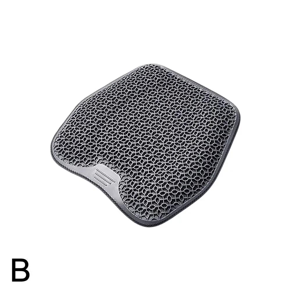 Car Seat Cushion In Summer Honeycomb Gel Seat Cushion Truck Monolithic Silica Gel Ventilation Cool Breathable Office Fart Pad