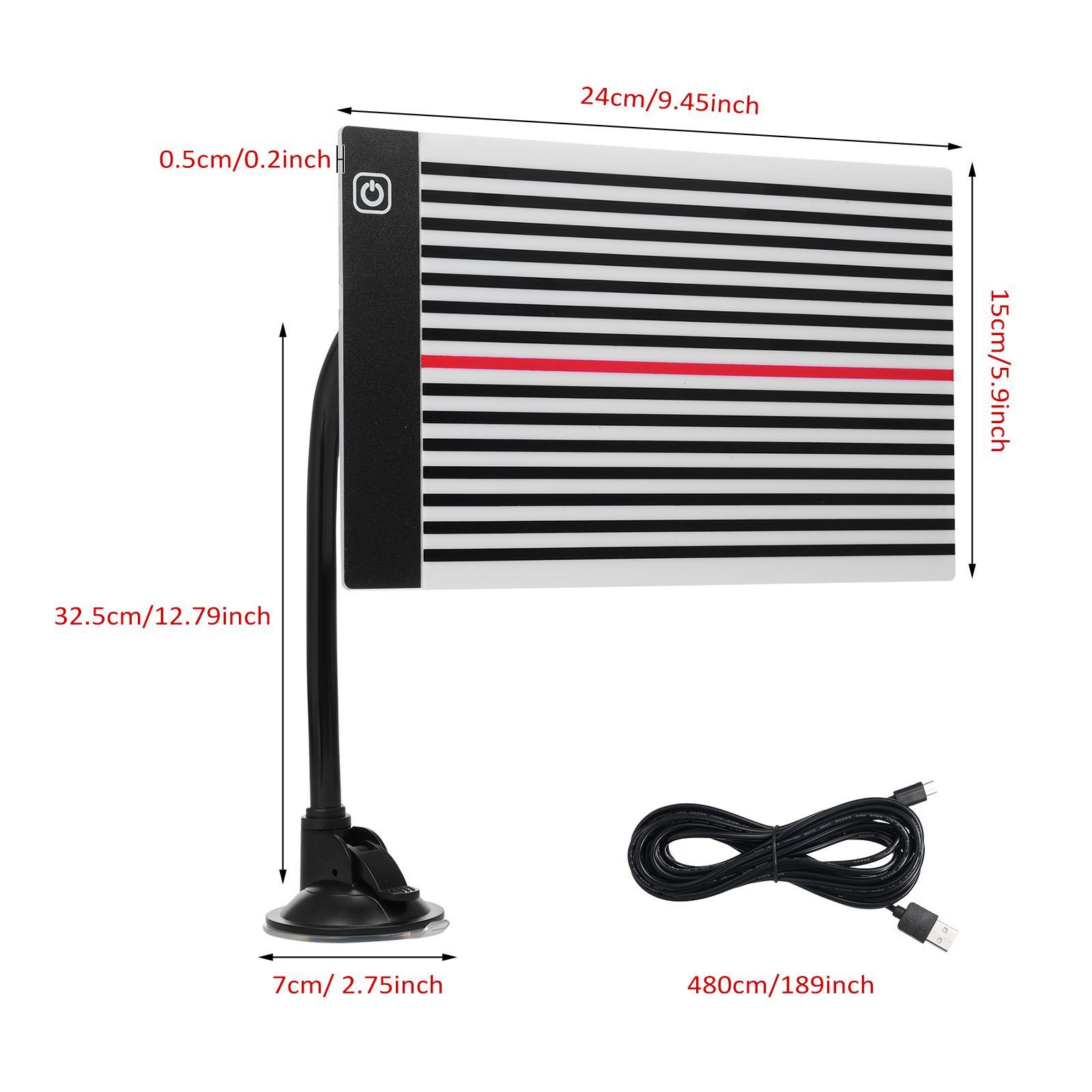 

LED Reflector Line Board Light Paintless Dent Finder Lamp Car Repairing Accessory Dent Detector for Car Body Panel Size panel size 24X15cm чёрный