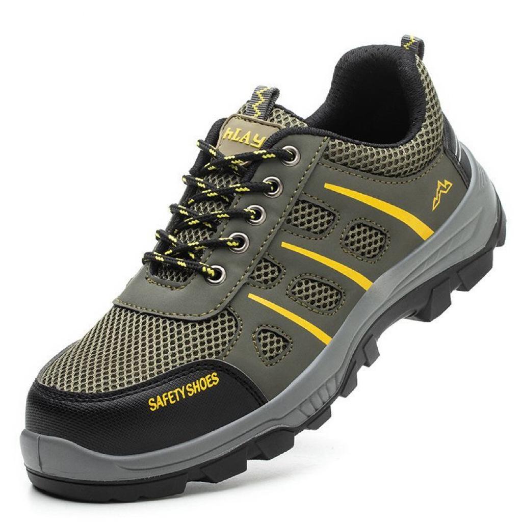Labor Insurance Shoes Men's Breathable and Lightweight Steel Baotou Anti-smashing, Anti-piercing and Non-slip Construction Site Work Shoes