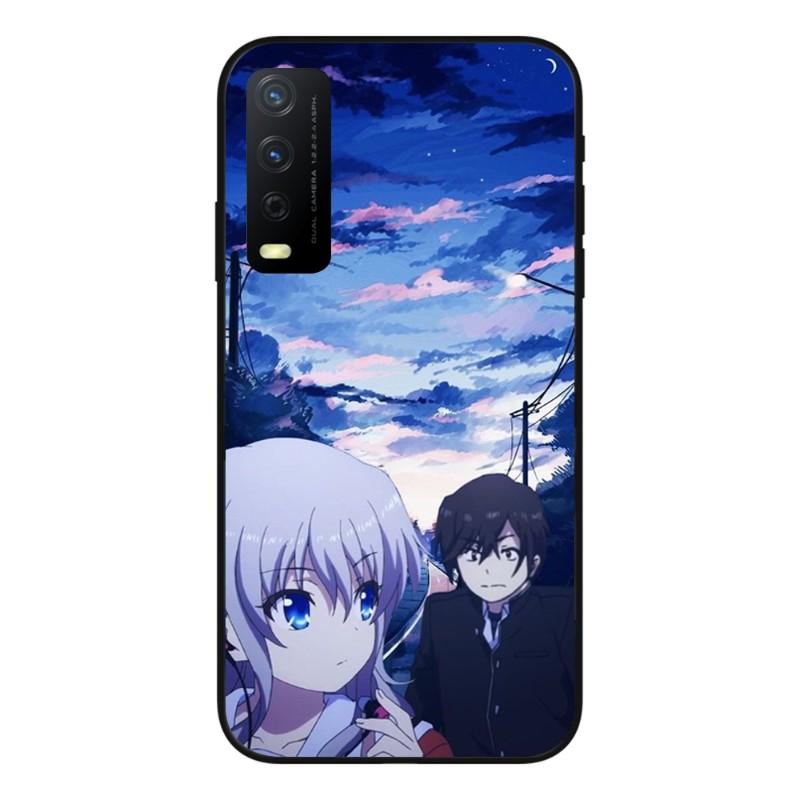 Husă Telefon Drăguță Charlotte Pentru VIVO Y95 Y93 Y31 Y20 V19 V17 V15 Pro X60 NEX Husă Telefon Moale Neagră