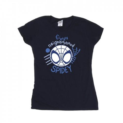 

Marvel Womens/Ladies Spidey And His Amazing Friends Neighbourhood Cotton T-Shirt білий