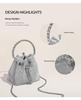 Women's 2023 Fashion Rhinestone Bucket Bag - Full Diamond Dionysus Crossbody & Underarm Trendy Design