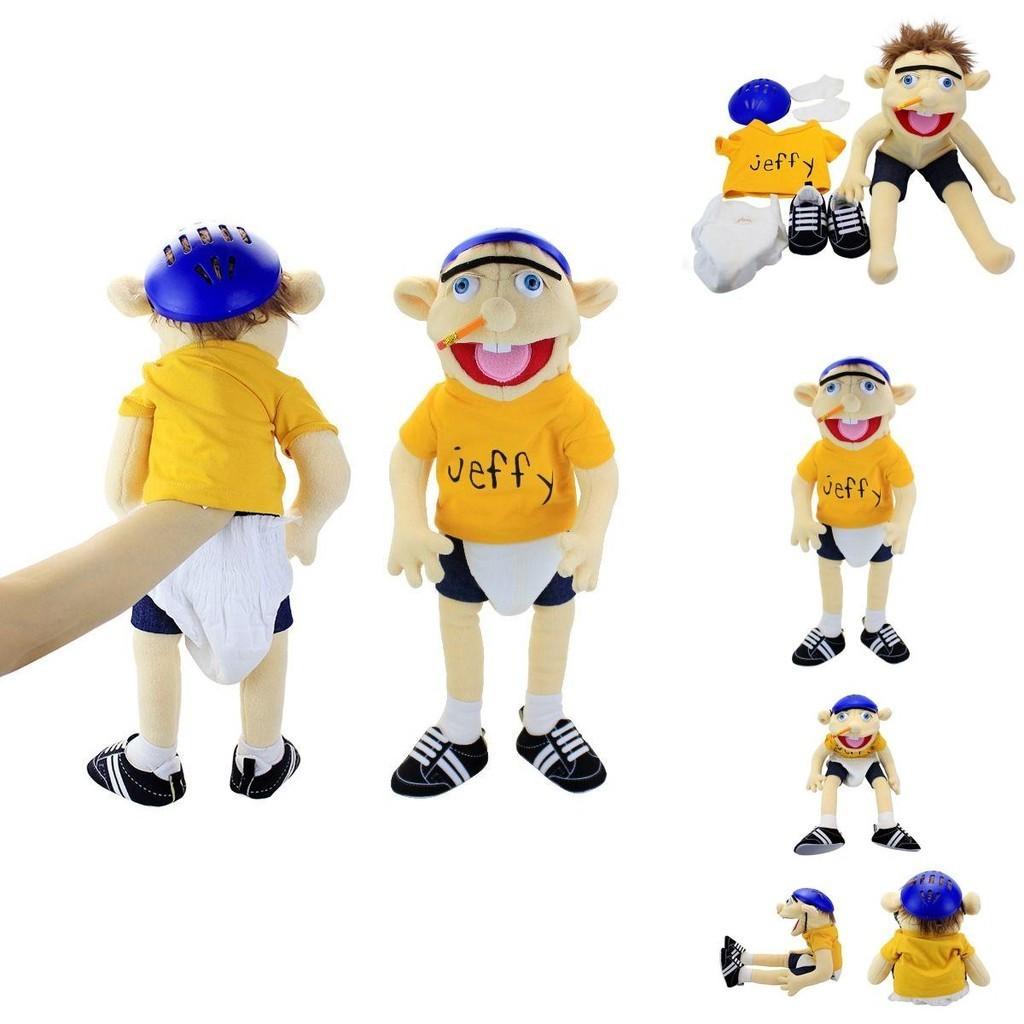 Soft And Skin-friendly Jeffy Cartoon Plush Hand Puppet Toy For Kids And Adults Perfect Christmas And Birthday Gift!