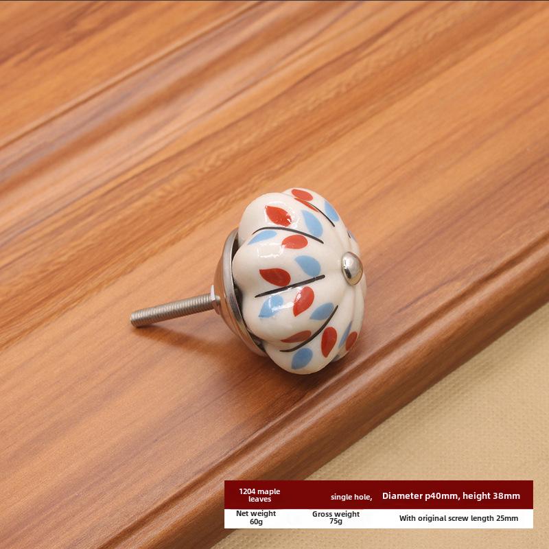 Modern American Ceramic Pumpkin Cabinet Handle