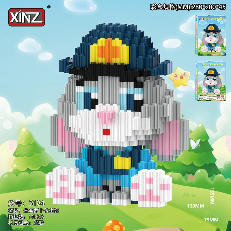 Disney Zootopia Building Blocks Nick Judy Model Benjamin Sloth Bricks Cartoon Movie Figure Toys For Kids Christmas Gift