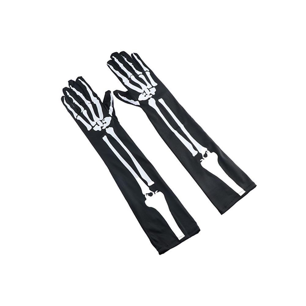 Props Cosplay Accessories White Skeleton Gloves Women Men Gloves Ghost Bone Mittens Halloween Party