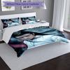 3pcs Custom Name Epic Warrior Printed Bedding Set Duvet Cover Closure Includes 1 Duvet Cover & 2 Pillowcases, Soft and Comfortable for All Seasons.