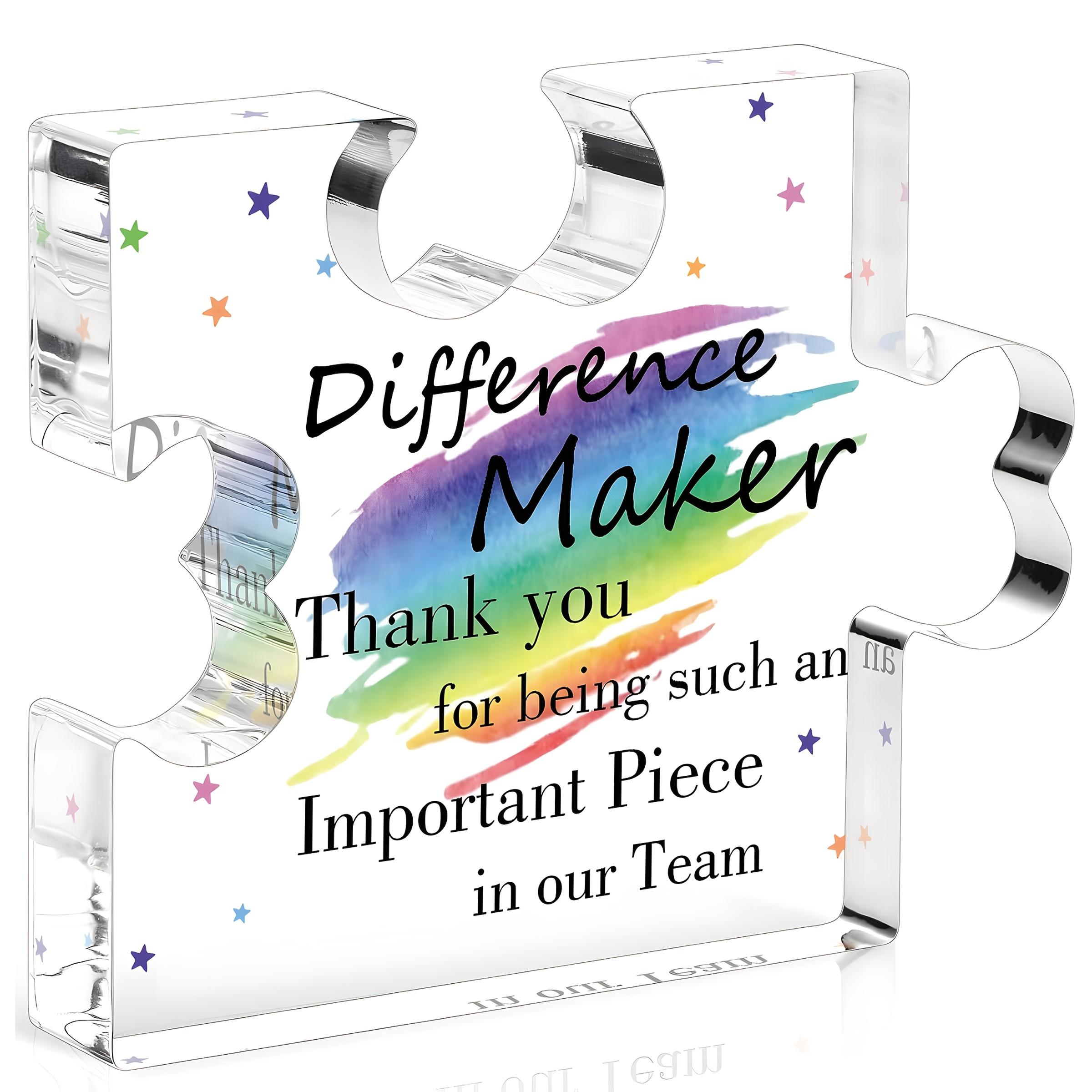 

2D Flat Acrylic Thank-you Gift Decoration, Indoor and Outdoor Decoration - No Battery/electricity Required, Free Day Decoration, Shop Decoration, Dura 10*8cm