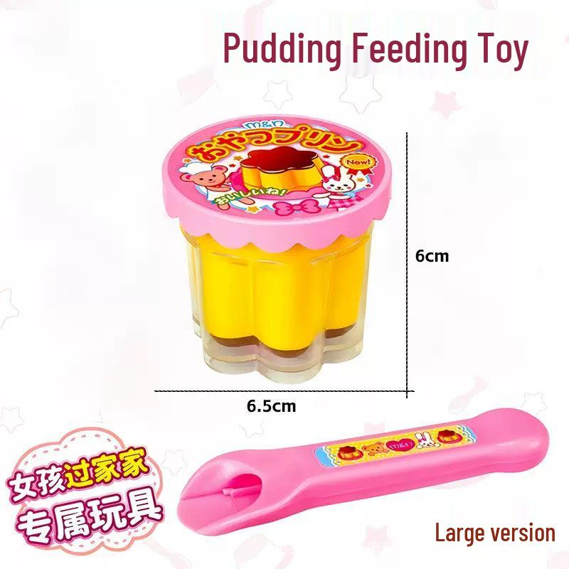 Official Japanese Ramen Pudding Miru - Strawberry Pretend Play Feeding Toy