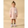 Girls' Pocket Sweatshirt Dress 2025 Autumn and Winter New Pink Sunflower Dress for Young Children and Little Girls Autumn Princess Dress