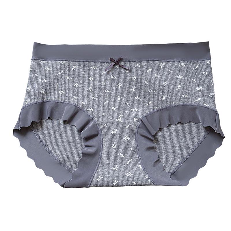 10A Antibacterial Floral Cotton Women's Mid-Rise Briefs - Comfortable & Breathable