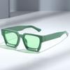 Men Women Retro UV400 Green Sun Glasses Eyewear Small Square Sunglasses Shades