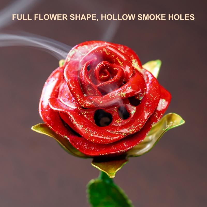 Romance Copper Flower Designs Fragrances Lamp For Creating Atmospheres In Bedroom Or Dining Space