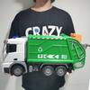 Kids RC Garbage Truck Toy with Lights 1/14 Scale Radio Controlled Car  Sanitation Vehicle Recycling Cars Early Learning Toys Boy