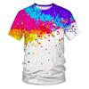 Sommer Batik T-Shirts Graffiti Farbe 3D Druck Kinderkleidung Kurzarm Mädchenkleidung Harajuku Kinder T-Shirt Jungen Oberteile