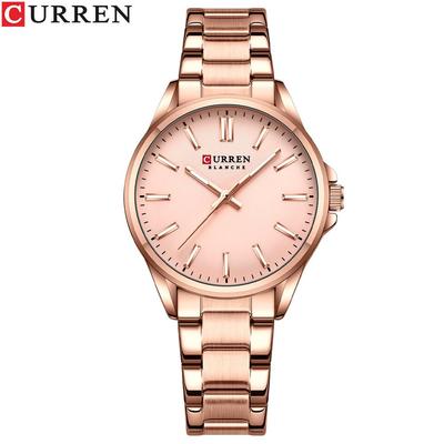 CURREN 9090 Wasserdichte Quarz-Freizeit-Modeuhr für Damen