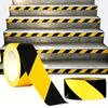 108Feet Black Yellow Caution Tape Adhesive Waterproof Hazard Tape For Floors Staircase Equipment Dangerous Area Waring StripePinstriping Tape 3