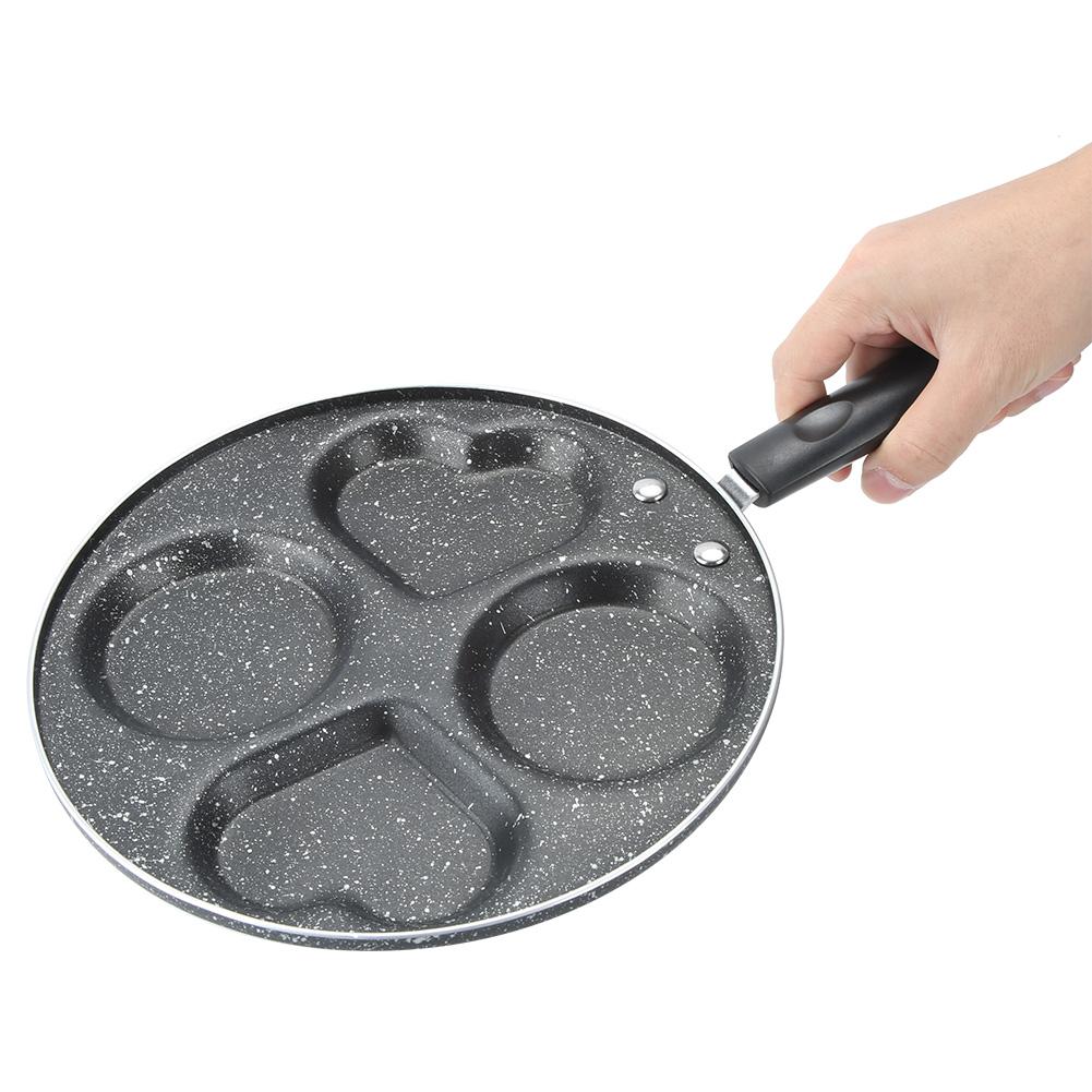 4 Holes Non Stick Coating Frying Pan Home Kitchen Cookware Cooking Tool for Fried Eggs