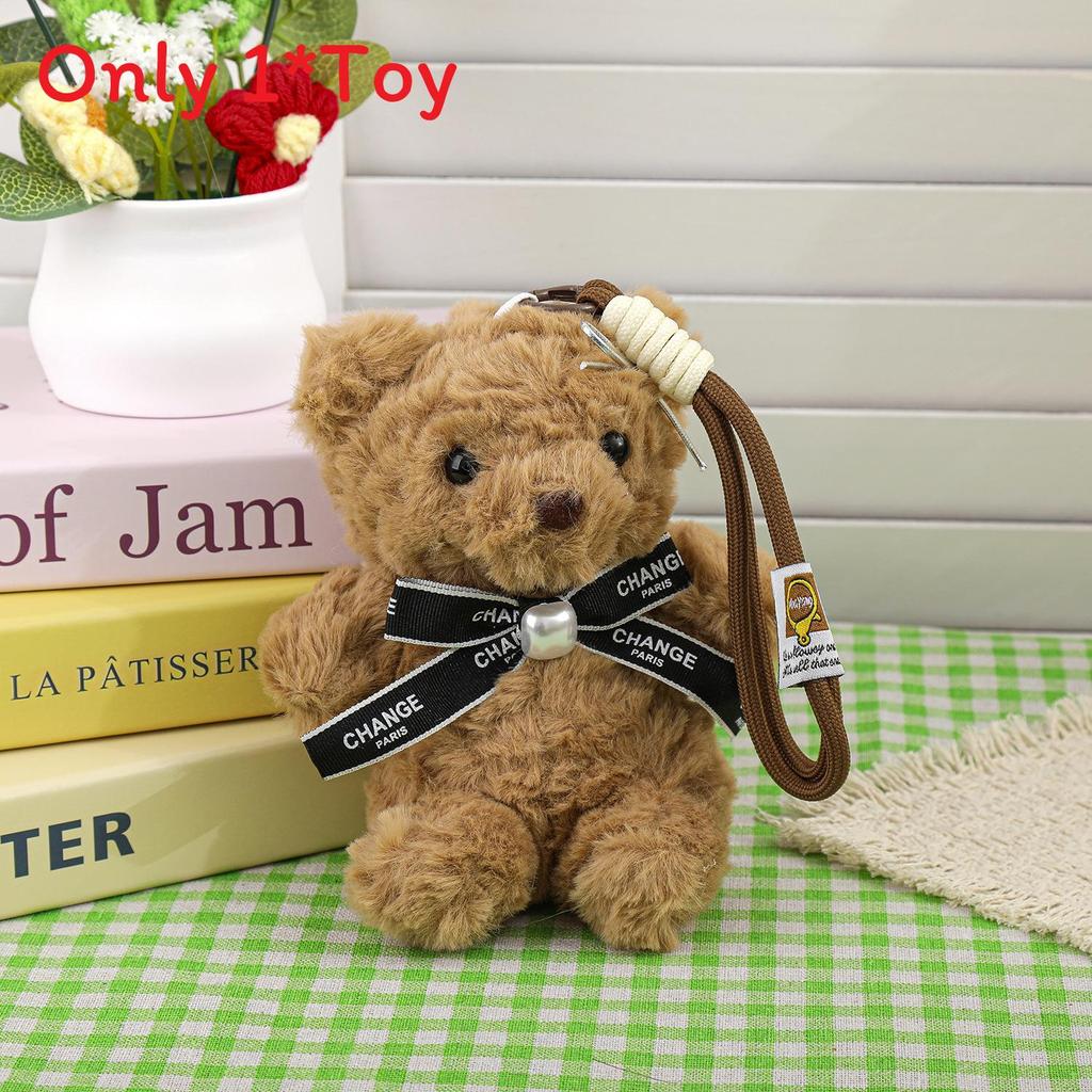Panda Bear Plush Keychain With Bow For Kids And Teens Gifts