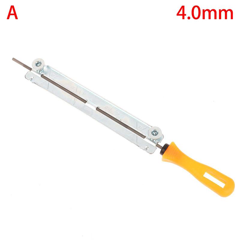 4Mm/4.8Mm Mechanical Chainsaw Sharpening Files With Plastic Handle Woodworking Chain Saw Tool Abrasives Tools Accessories