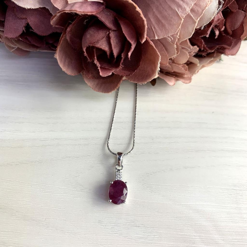 Pandantiv din argint cu rubin 3.234ct (1967140)