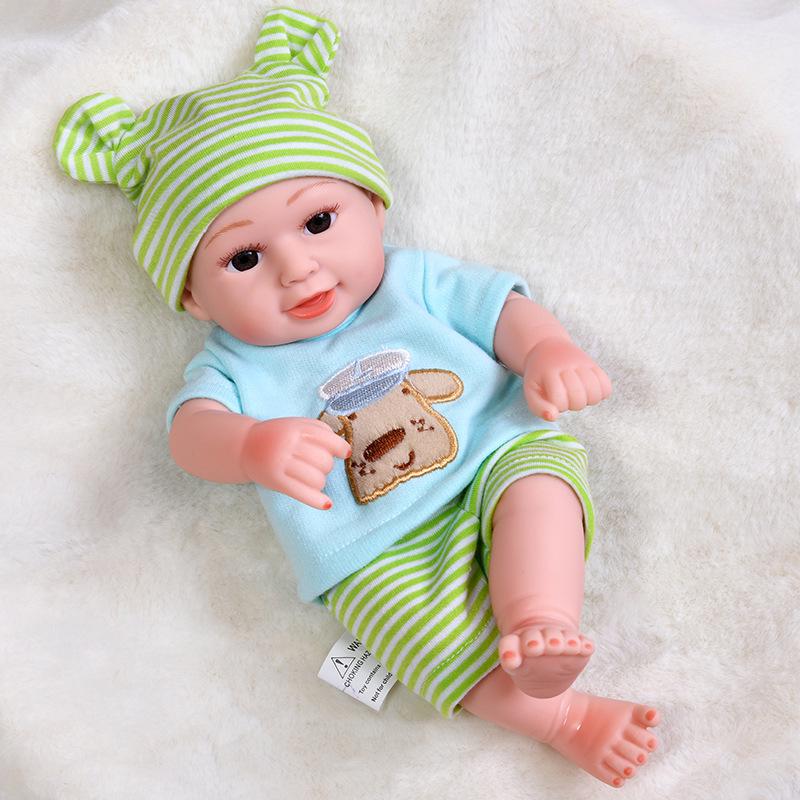 30cm Silicone Reborn Baby Doll - Soft Sleep Companion & Child Role-Playing Toy
