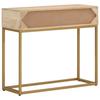 Console Table 90x30x76 cm Solid Mango Wood and Iron