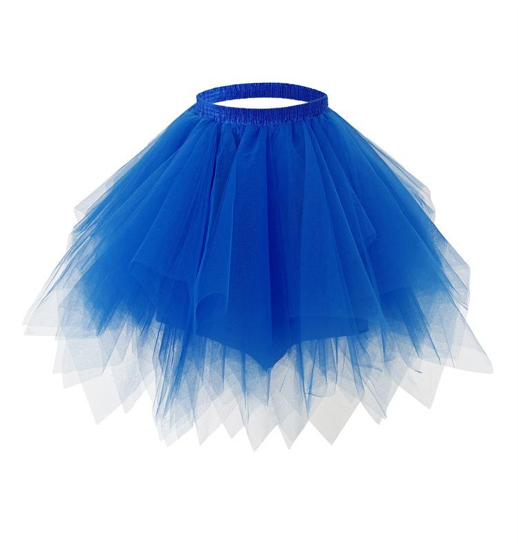 Falda de Tul para Fiesta de Halloween Tutú de Tul Vestidos de Princesa Vestidos de Boda Faldas de Malla Faldas para Actuación de Danza Tutú de Tul con Capas Esponjosas