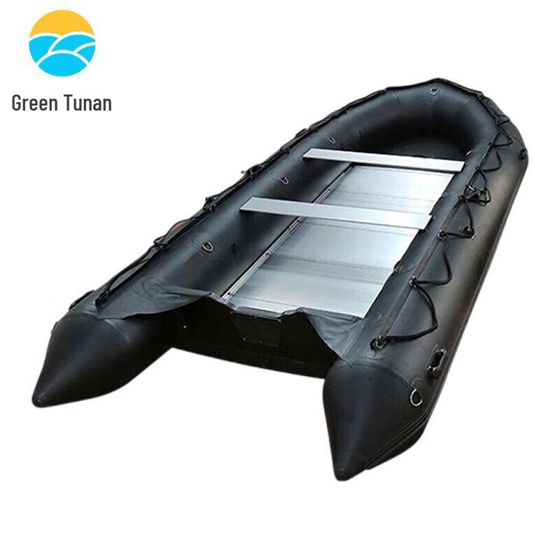 

Tunan Black King Kong Heavy-Duty Aluminum Bottom Inflatable Assault Boat