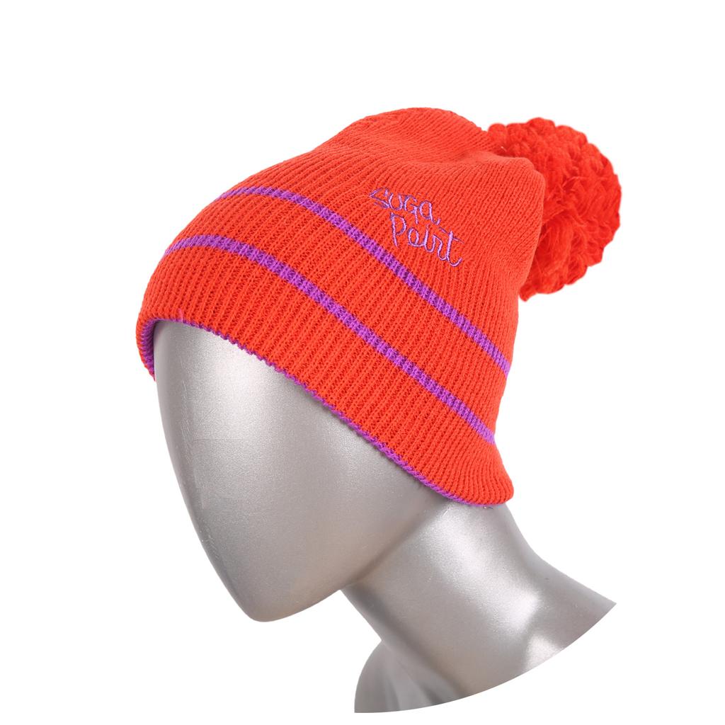 SUGAPOINT Crunch Logo Beanie. Unisex. Crimson