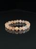 Natural Red Rutilated Quartz Bracelet, 10mm Round Beads, Unisex Crystal Jewelry, Rare Light Luxury