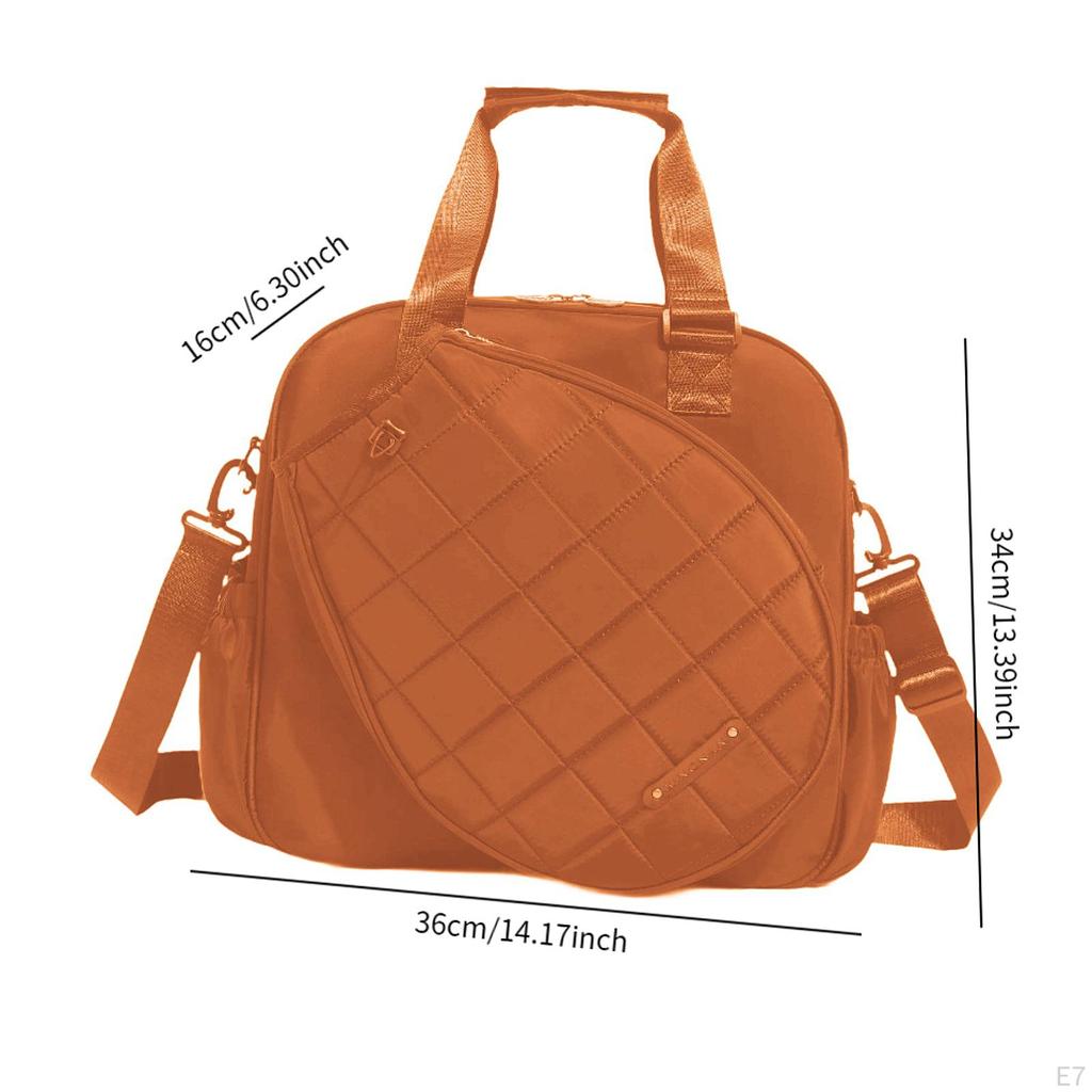 Portable Tennis and Badminton Racket Carrier with Water Bottle Slot