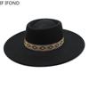 Retro British Style 9.5cm Wide Brim Bowler Woolen Jazz Fedoras Hat  Winter Ladies Elegant Wedding Party Hat Men Trilby Cap