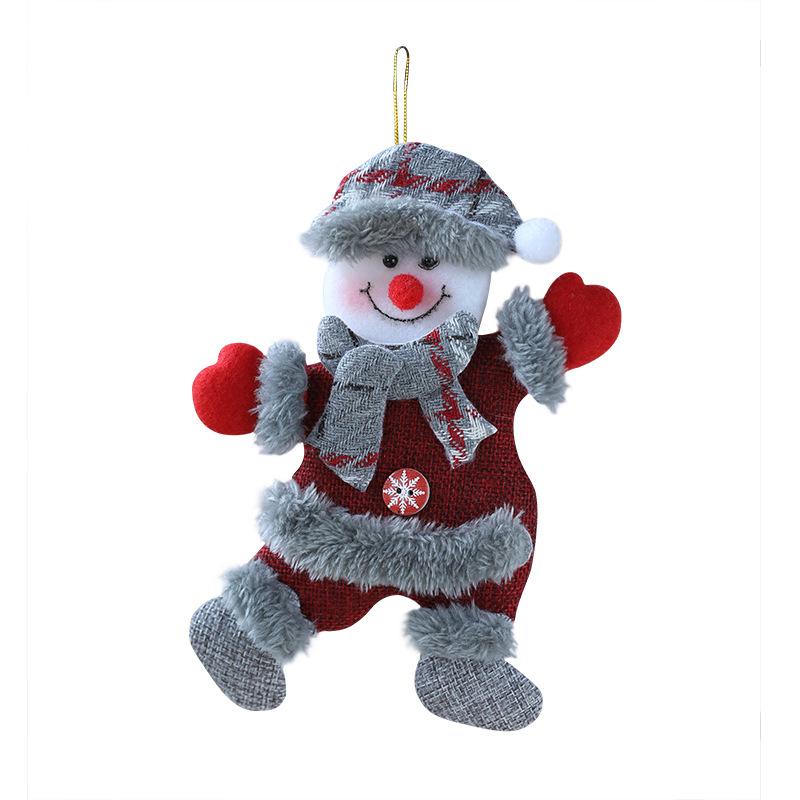 Christmas Reindeer Bear Plush Ornament Hanging Decor Window Display Christmas Tree Ornament Decorations New Arrival