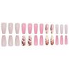Sweet Wind Wear Nail Flower Geometric Pattern Nail Art Nails Almond Nail Art Patch Fake Nails