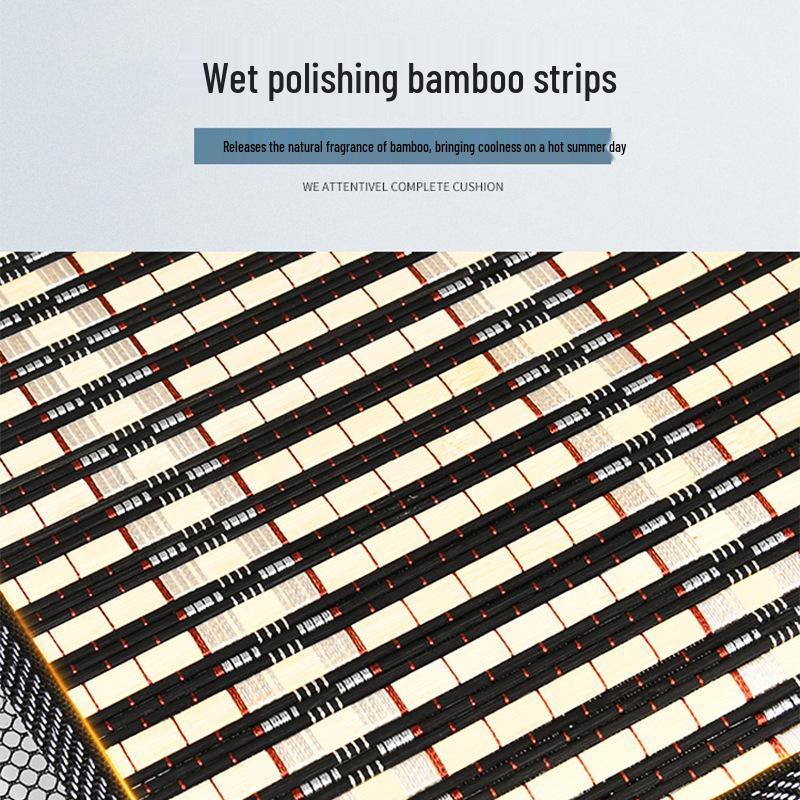 Cooling Ice Silk Bamboo Car Seat Cushion - Breathable Summer Pad