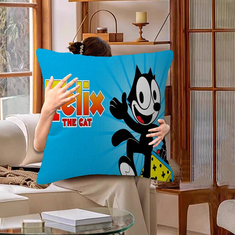 Cute F-Felix The Cat Pillow Anime Pillow Sofa Bed Head Pillow Cover Cushion Cover 45x45 Cm Fashion