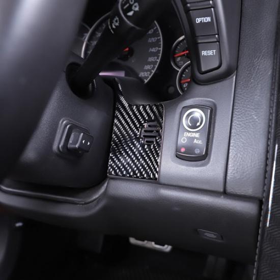 Carbon Fiber Roof Convertible Switch Panel Trim Sticker For Corvette C6 2005-13