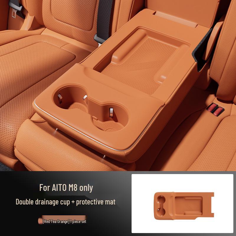 AITO M8 Silicone Protective Pad for Rear Cup Holder (Fits 25 Models) 529.8*249.8*63.2mm