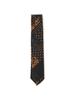 Beams Plus Paisley Print Free 38440023107 Men's WoolSilk Tie, Black, Size,