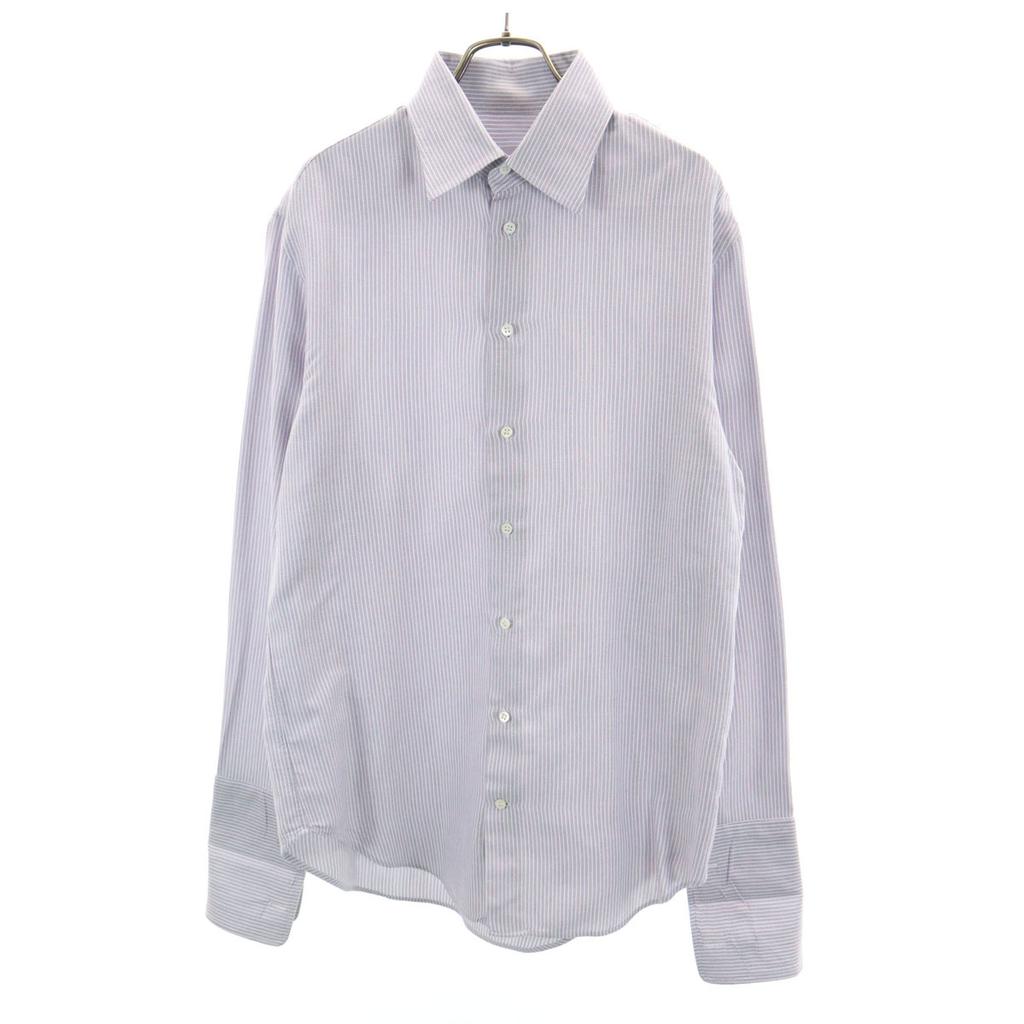 Armani Collezioni Long Sleeve Cotton Shirt 40 White System Men's Used