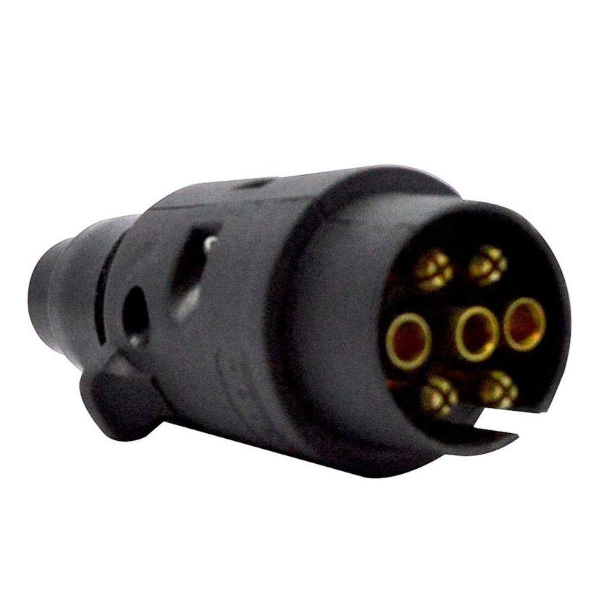 

APSMOTIV 7 Pin Large Round Plastic Trailer Plug for Trailers чёрный