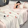 new washed ice silk summer quilt four-piece air conditioner quilt four-piece summer cool ice silk summer quilt