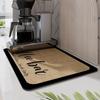 Super Absorbent Quick Drying Coffee Dish Luxury Absorbent Kitchen Drained Placemat Draining Pads For Dining Table Bathroom Plaid