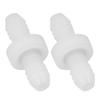 2Pcs Check Valve 3Celsius8in 10mm Plastic 1 Way Water Non Return for   Compressor Aquarium Pump Fuel Gas Liquid  