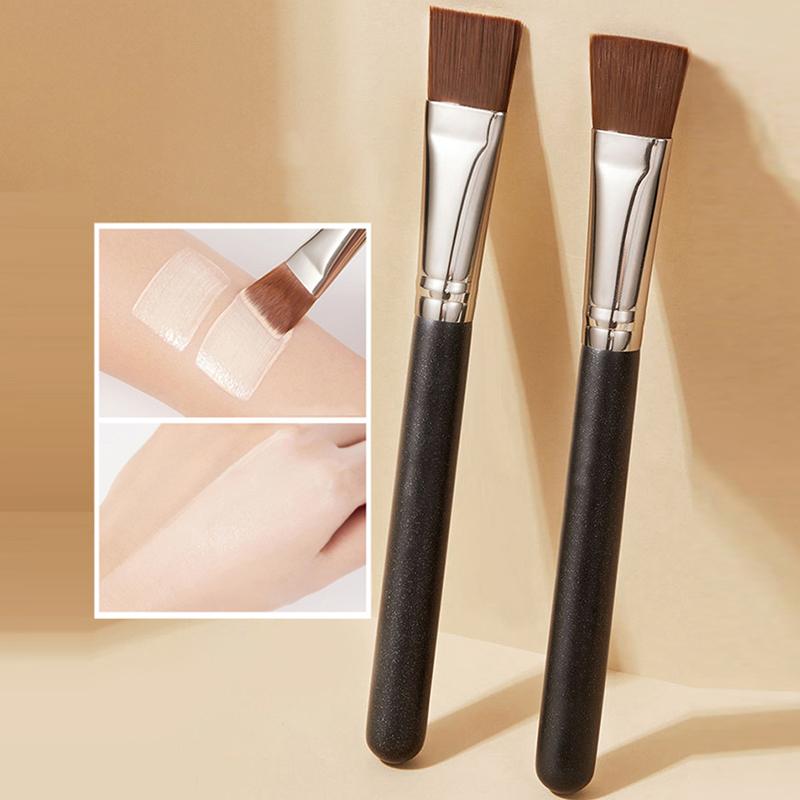 1Pc Professional Wooden Handle Foundation Brush Cream Concealer Makeup Brush Soft Facial Mask Mud Brush Cosmetic Tools