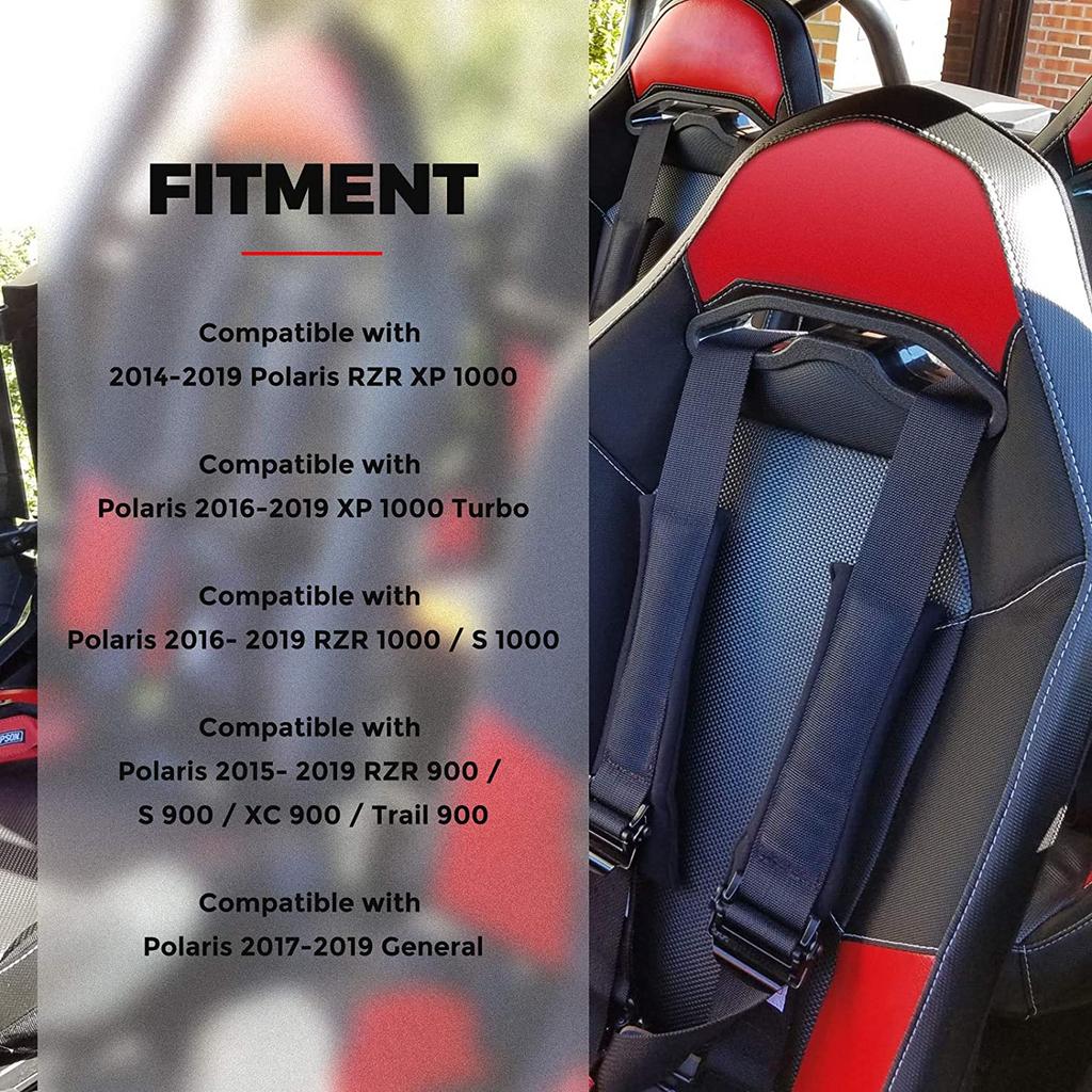 UTV Seat Insert Harness Pass Through Bezel For Polaris RZR XP 900 1000 S General RANRZR Sportsman ACE 750 2014-2020 2019